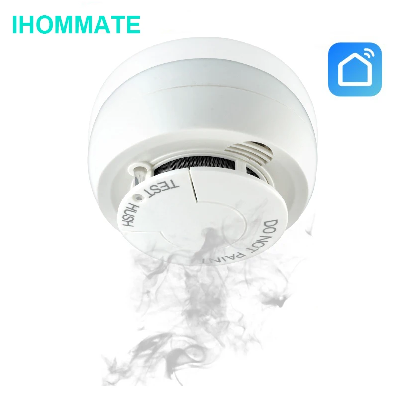 

Wifi Smart Smoke Sensor Detector Fire Alarm Security System Tuya Smart Life APP TOP quality
