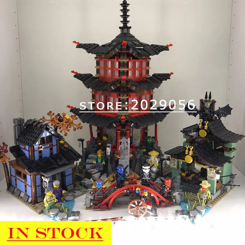 

10427 In Stock 06022 Ninja Creator Series The Temple of Airjitzu 2150pcs Model Building Blocks Bricks Toys Compatible 89009