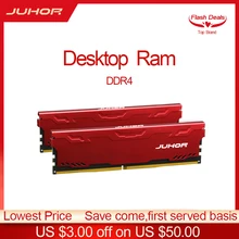 JUHOR – RAM DDR4 DIMM pour ordinateur de bureau de jeu, 8/16 go, 3000/3200MHz, avec dissipateur thermique