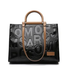 Новая модная женская сумка, черная Роскошная брендовая дизайнерская сумка-клатч, кожаная сумка из полиэстера