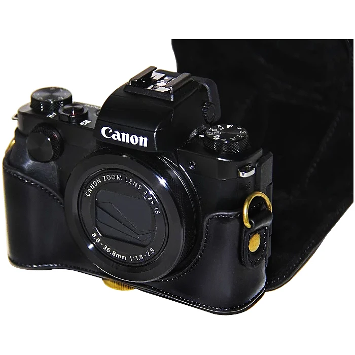 Полный корпус Fit pu кожаный чехол для цифровой камеры сумка крышка для Canon Powershot G5X G5 X с ремешком