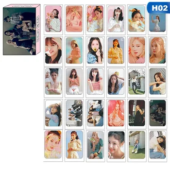 

30Pcs/Set Kpop TWICE BLACKPINK NCT SEVENTEEN Stray Kids IZONE Album Self Made Paper Lomo Photo Card HD Photocard Collection