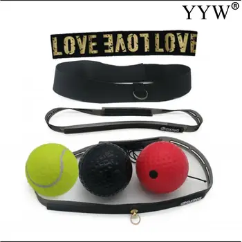 

Boxing Reflex Speed Punch Ball Set With Headband 3 Balls Mma Muay Thai Fight Boxing Bead Ball Gym Training Workout Equipment