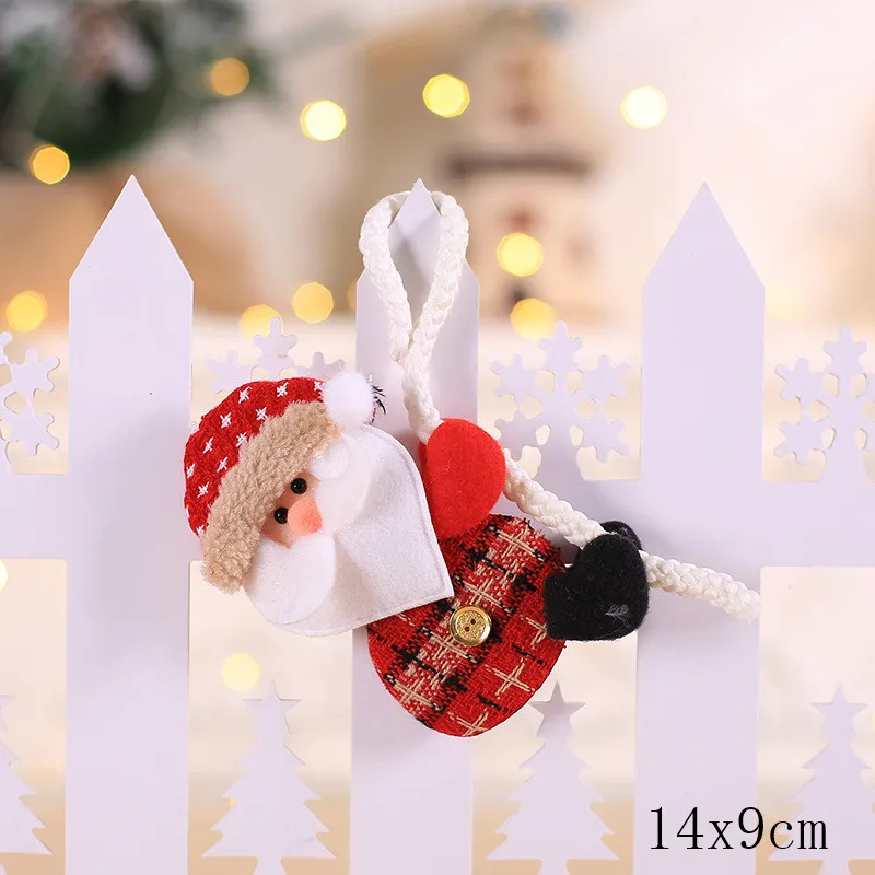 Новинка года, новогодние украшения, кукла Санта Клауса, снеговика, Navidad, рождественские украшения для дома, Natal Noel Natal Gfits - Цвет: style 3-14-santa