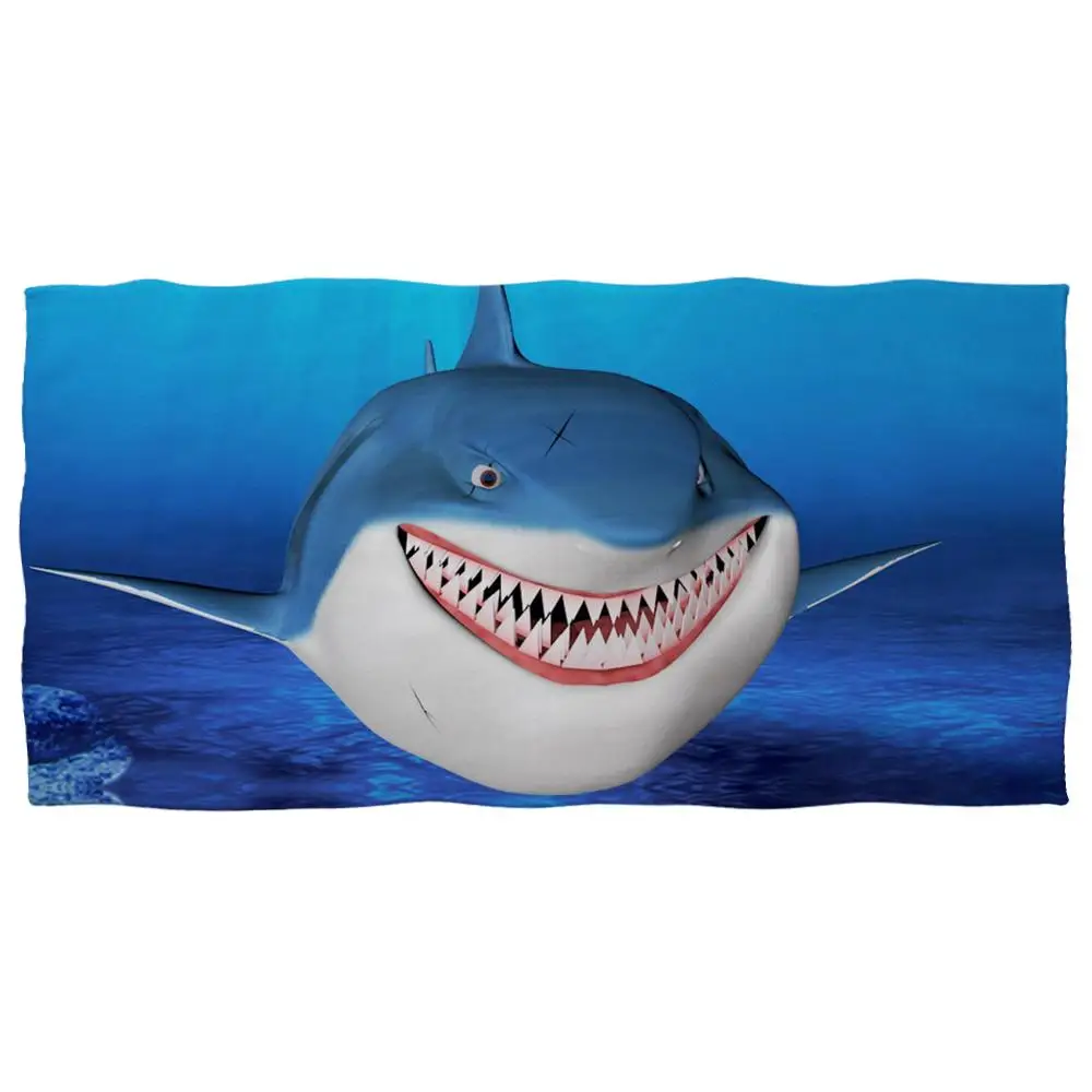 HUGSIDEA 75x150cm 3d Shark Beach Towel for Men Soft Cotton Absorbent Bathroom Bath Towels Women Shower Face Towel Blankets - Цвет: YY1272Z31