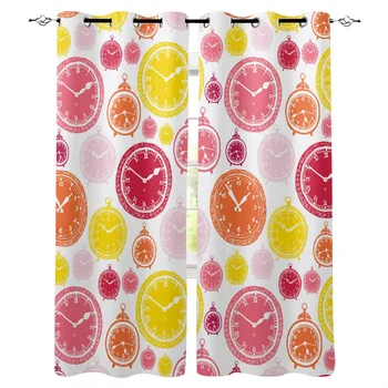 

New Luxury Curtains Clock Dial Geometry Window Curtains Home Living Room/bedroom Decor Curtains for Living Room
