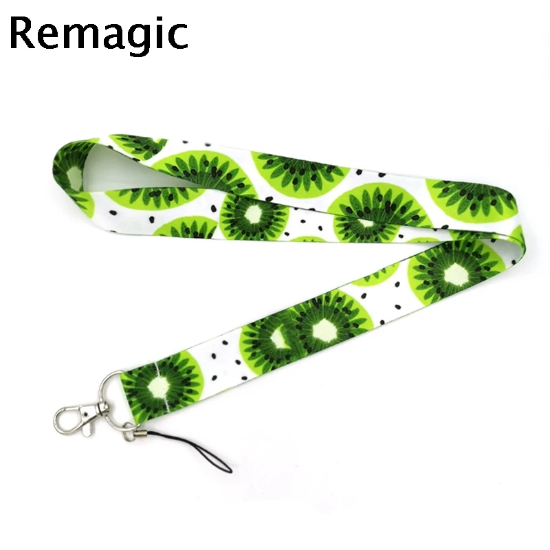 

Kiwi fruit pattern Neck Strap Lanyard keychain Mobile Phone Strap ID Badge Holder Rope Key Chain Keyrings cosplay Accessory Gift