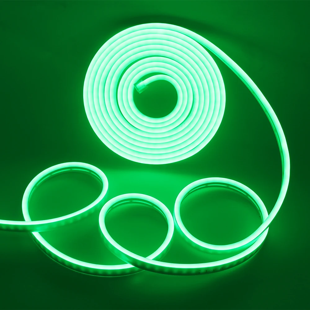 220V RGB неоновые полосы ленты гибкий светодиодный неоновая вывеска для организаций и магазинов Ночной светильник лампа 2835 5050 120 светодиодный s/m Светодиодные ленты красного, зеленого и синего цвета