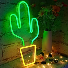 

2022 New Big Cactus Neon Sign For Bedroom-LED Cactus Neon Sign For Home Decoration Bar Party Atmosphere Decoration Lights