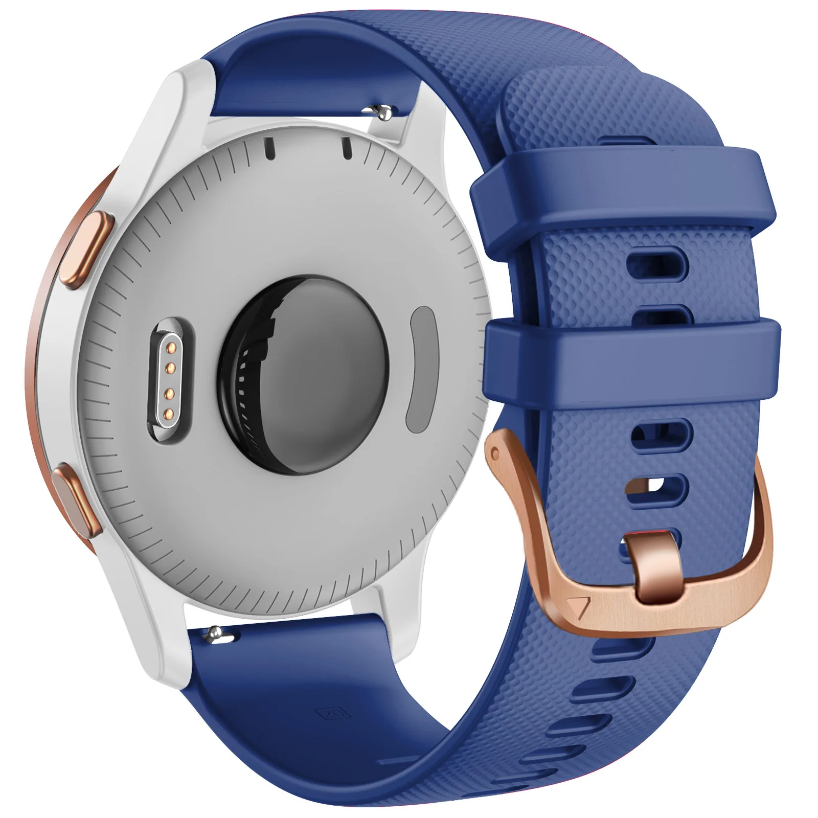 Rose Gold Buckle Soft Silicone Wristband Bracelet