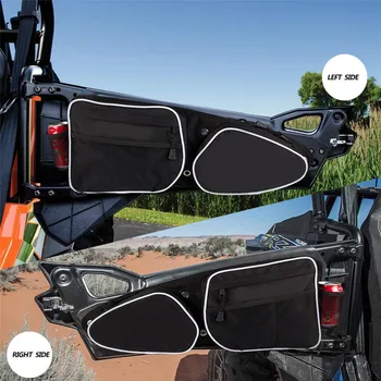 

Front Door Driver and Passenger Side Storage Bag Set with Knee Pad for Polaris RZR XP 1000 900XC S900 2014-2018