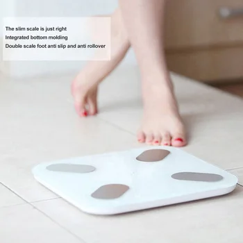 

Weight USB Rechargeable Digital Display Portable BMI With Smartphone APP Home Composition Analyzer Bluetooth Body Fat Scale