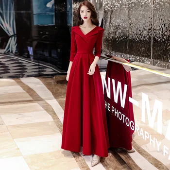 

Vestido Cocktail Vestido De Festa Toast 2020 Wedding New Winter Temperament Bridal Dress End Atmosphere Thin Back Door Clothes