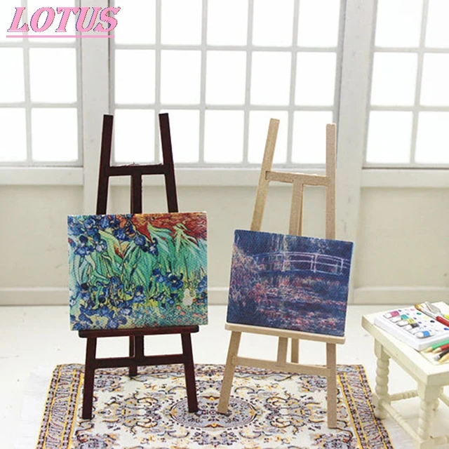 1pc Wood Artist Tripod Painting Easel For Photo Painting Postcard Display  Holder Frame Cute Desk Decoration - AliExpress