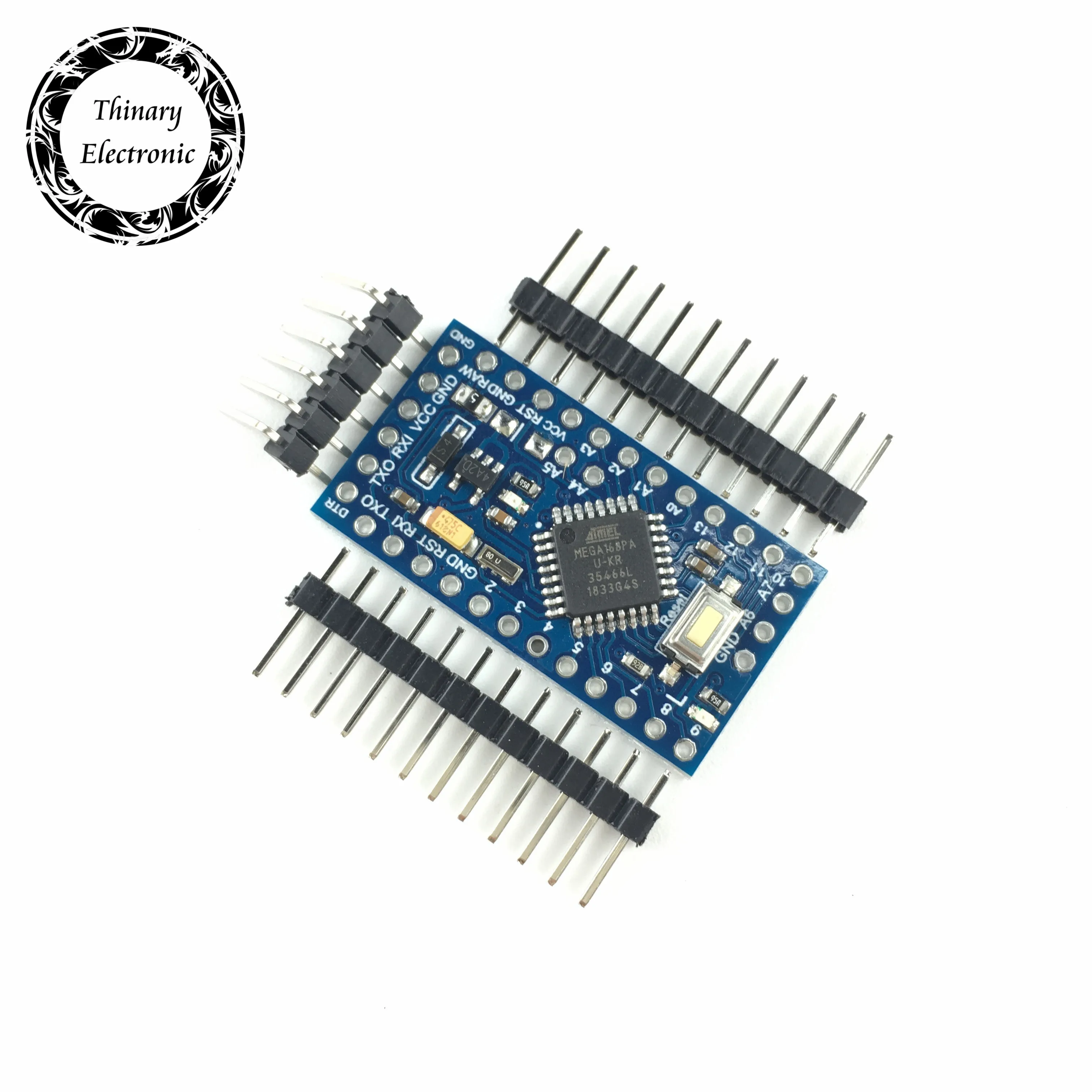 5 шт. Thinary Pro Mini 168 3 V/8 M ATMEGA168 ATMEGA168P-AU V/8MHz для Arduino | Электронные компоненты и