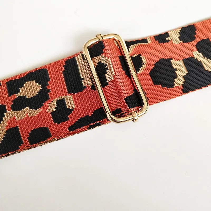 Leopard Bag Strap Handbag Belt Wide Shoulder Bag Strap Replacement Strap Accessory Bag Part Adjustable Belt For Bag 130cm