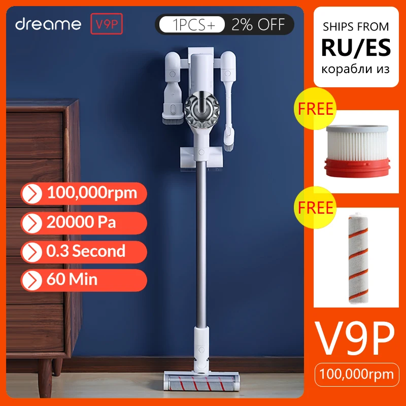 2019 беспроводной циклонный фильтр Dreame V9p V9 Ручной Mi ковер развертки пылесборник