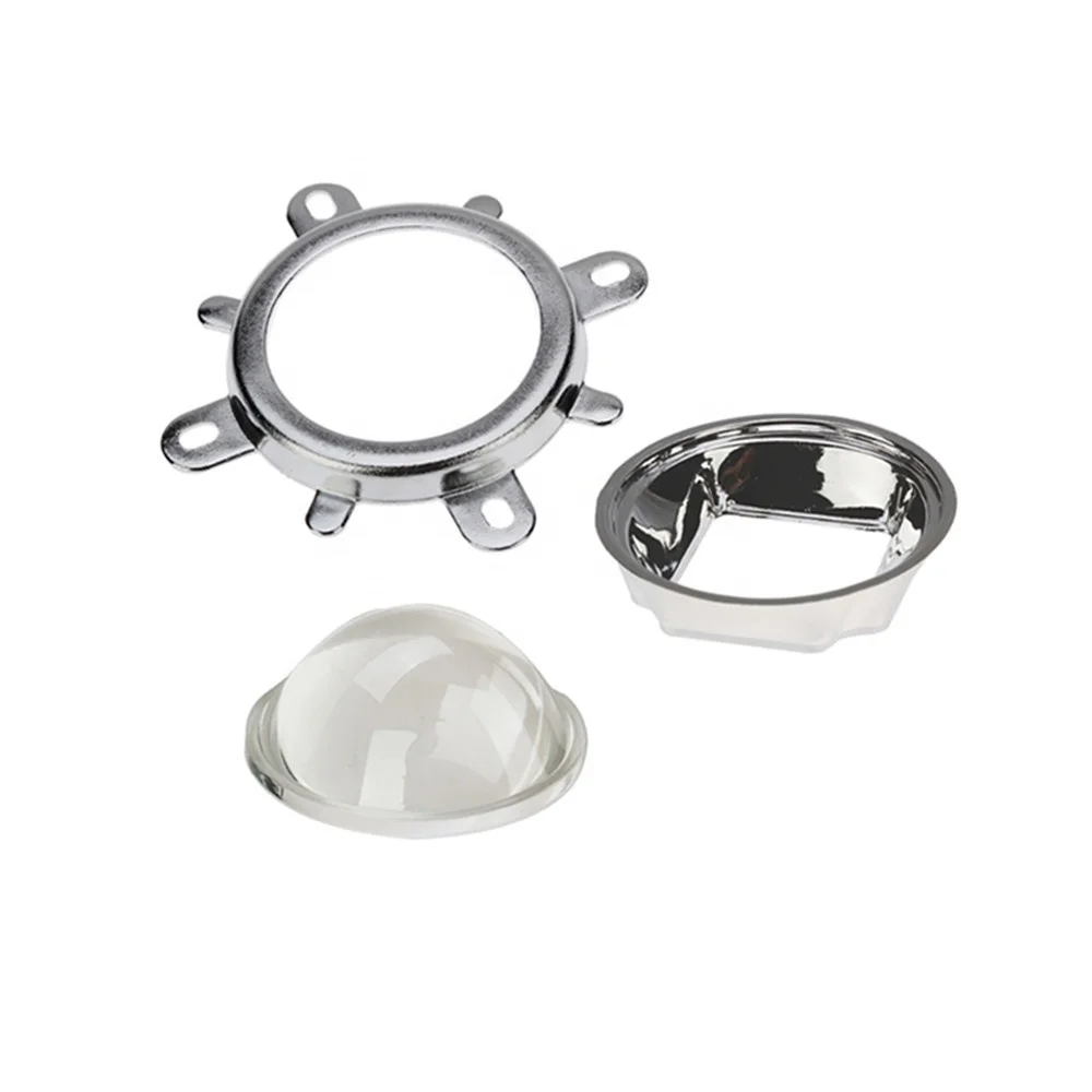 

2019 Secondary optical lens with reflector cup for 20w-150w high power led super intensity 90 beam angle