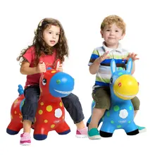 Детская надувная игрушка для скачка с лошадью, музыка, очень большая, утолщенная, детская, для верховой езды, моя маленькая игрушка, троянская Резина