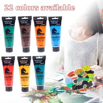 

120ml Acrylic Paint Pigment Art Painting Drawing Diy Students Painting Wall Drawing Multicolor Temporary Tattoo Art Supply R3N9