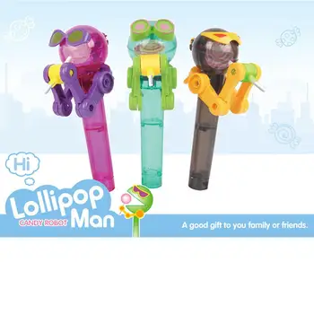 

Funny Lollipop Robot Candy Toy Exquisite Dustproof Kids Toy for Candy Storage