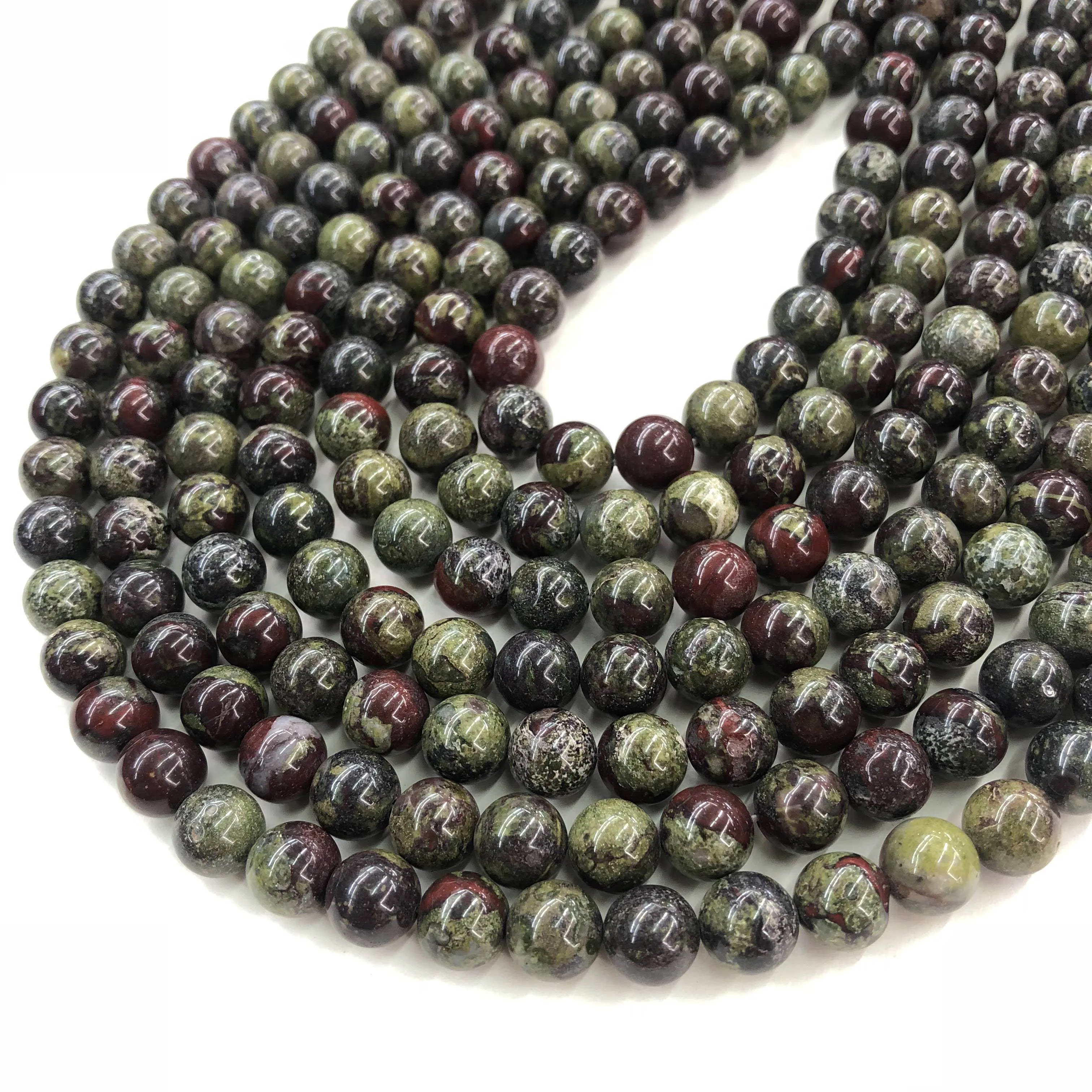 

Natural Dragon Blood Stone Beads Round Loose Spacer Beads For Jewelry Making DIY Bracelet Necklace Accessories 8mm Factory Price