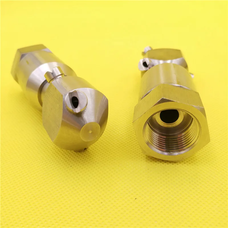 

bottle cleaning spray nozzle flat fan spray head tank washing 360 degree rotaring stainless steel spray jet