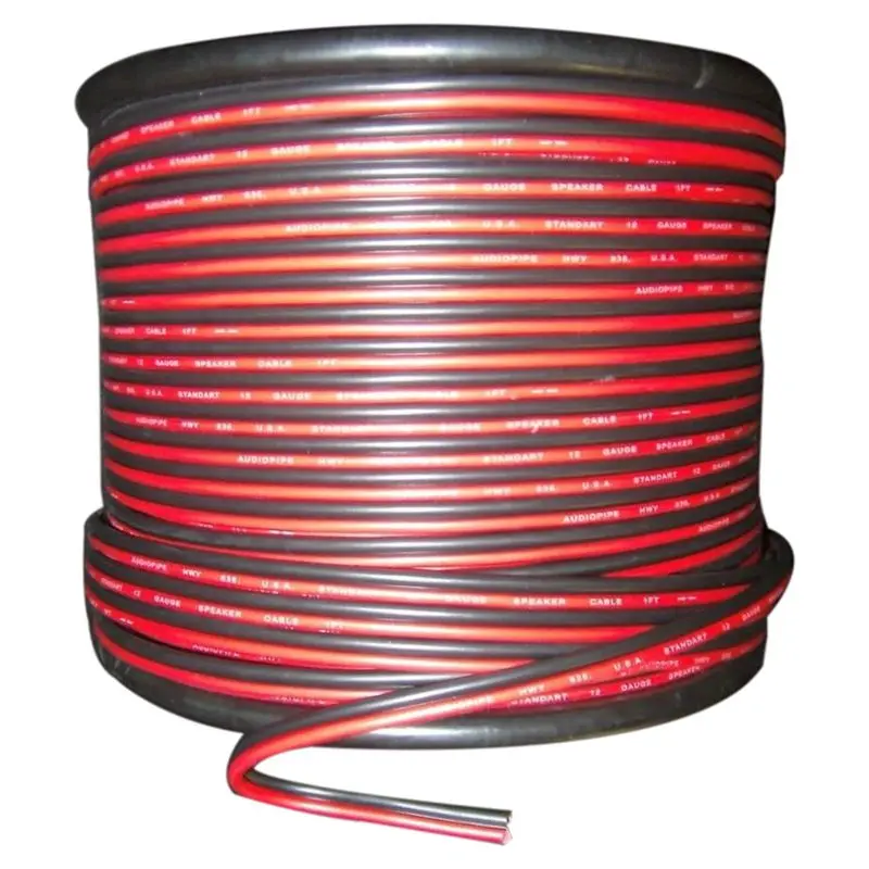 

24 GAUGE 15M RED BLACK ZIP WIRE AWG CABLE POWER GROUND STRANDED COPPER CAR
