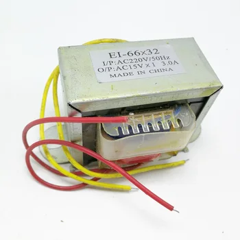 

220V Single 15VAC 3A AC Transformer EI-66*32