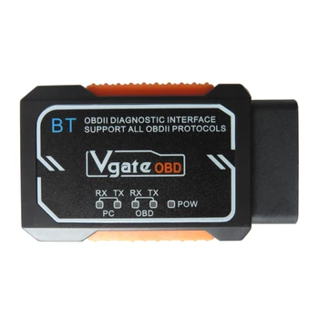 Новейший Vgate OBD2 сканер ELM327 Bluetooth V1.5 автомобильный диагностический инструмент Elm 327 V 1,5 OBD 2 диагностический сканер для Android/iOS Новейший Vgate OBD2 сканер ELM327 Bluetooth V1.5 автомобильный диагностический инструмент Elm 327 V 1,5 OBD 2 диагностический сканер для Android/iOS