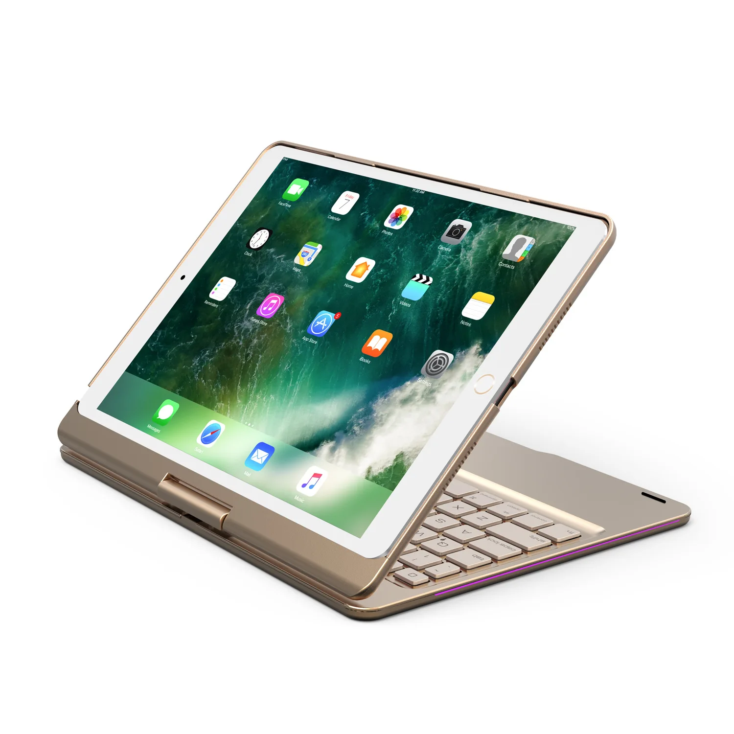 

Factory Direct Selling iPad Pro10.5 Tablet PC Bluetooth Keyboard Wireless Keyboard 360-Degree Rotating with Backlight