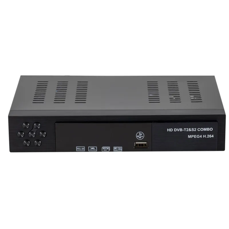 Смарт-Цифровое спутниковое телевидение приемник DVB-T2+ DVB-S2 FTA 1080P декодер тюнер MPEG4