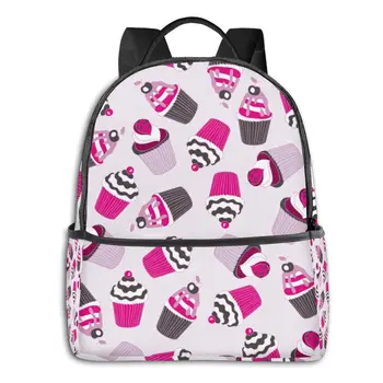 

Backpack School Bags for Teenage Beautiful Yummy Cupcake Pink Travel Bags Style Back Pack Korean Cute Backpack