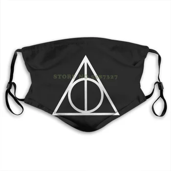 

Face Mask Print Cotton Deathly Hallows Symbol Anti Dust With Filter For Men For Women Kids Girl Boy Teens Masks