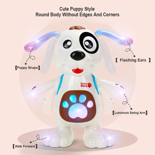 Electronic Toys Animal Funny Dog Musical Singing Walking Electric Toy Dog Pets Colored Lights Electronic Dancing Smart Pet Toy 4