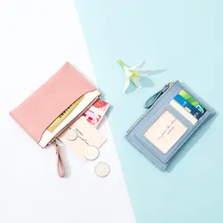 2019 винтажный женский кошелек, держатель для кредитных карт, деловой бренд, женские Мини-кошельки, кошелек, модный браслет, кошельки на
