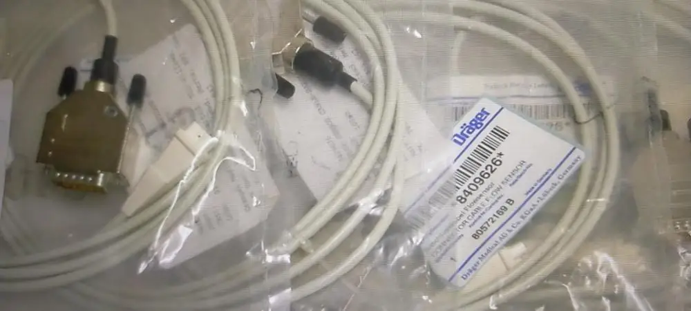 

Drager baby log8000 Neo flow sensor cable PN:8409626 new original