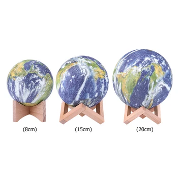 

3D Print Star Moon Lamp Creative Classic Texture Delicate Design Chic Colorful Change USB Rechargeable Bedside Night Light
