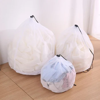 

Lines Drawstring Laundry Bag Bra Underwear Protective Bags Clothing Care Fine Mesh Bags Thicken Fine Laundry Supplies