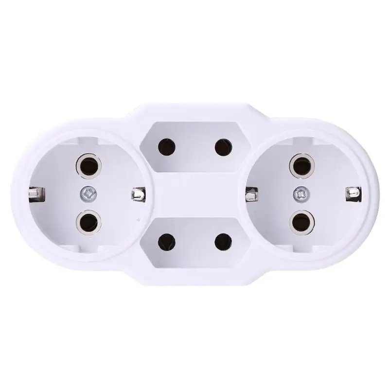 Переходник для розетки европейского стандарта с 1 на 4 порта|Электрические