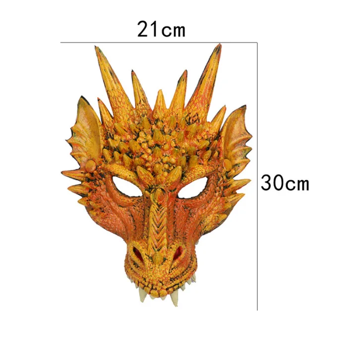 Mardi Gras 3D ПУ пена животное Лун китайский дракон Хэллоуин Карнавал партии Рождественский костюм косплей маска для мужчин женщин FPing