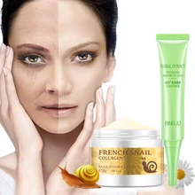 Улиточный крем для лица укрепляющий увлажняющий+ крем для век-морщин Увлажняющий уход за кожей антивозрастной темный круг улучшает сушка уход за лицом