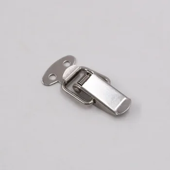 

10PC Cabinet Box Locks Spring Loaded Latch Catch Toggle 45*16mm Iron Hasps For Sliding Door Window Furniture Hardware