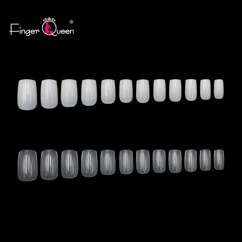 FingerQueen 100 шт половинные искусственные ногти/прозрачный гроб накладные ногти искусственная Сексуальная подделка УФ гель Дизайн ногтей более красивый