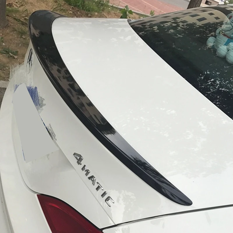 Подходит для M B CLA спойлер CLA45 W117 C117 ABS волокно задний багажник крылья бесцветный cla