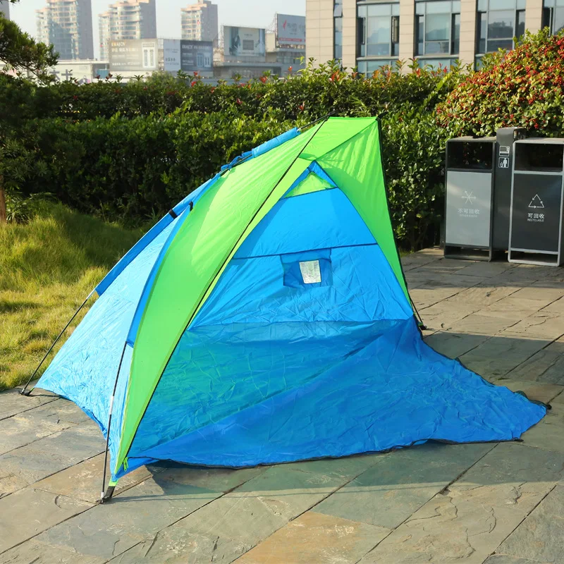 

Single Layer Outdoor Camping Tent Manual Speed Take Water Resistant Fishing Tent Single Layer Oxford Cloth Picnic Tent