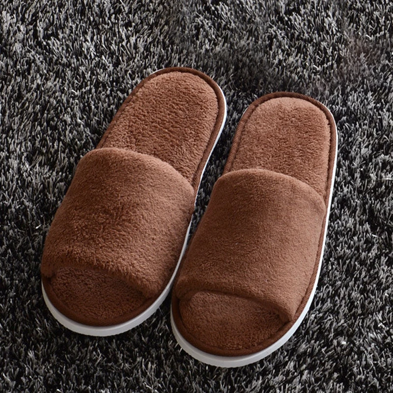 New Womens Fur Slippers Winter Shoes Home Floor Soft Slippers Plush Ladies Indoor Warm Fluffy Cotton Shoes Thicked Fur Slippers