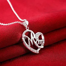 Ngày Của Mẹ Vòng Cổ Thời Trang Mẹ Chữ Love Vòng Cổ Hạt Charm Mặt Dây Chuyền Đẹp, Mặt Dây Chuyền Nam Món Quà Tốt Nhất Cho Mẹ(China)