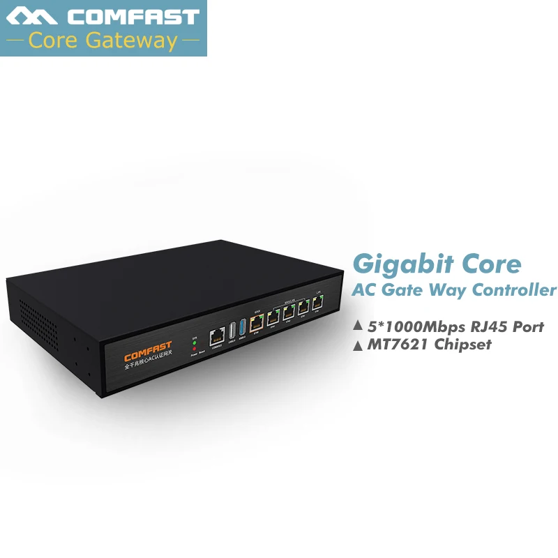 2019 Comfast полный Gigabit AC аутентификации шлюз маршрутизации MT7621 CF-AC100 880 МГц Core проект WiFi управление маршрутизаторы