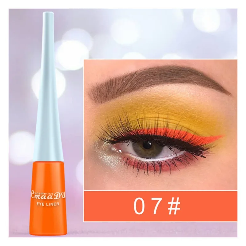 7 Matte Colorful Eyeliner Liquid Long-lasting Waterproof Smudge-proof Eyeliner Liquid Eye Liner Delineador - Цвет: 7